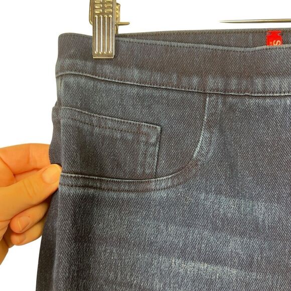 Spanx S/p Jean-ish Ankle Leggings Jeans Twilight Rinse - Picture 4 of 16